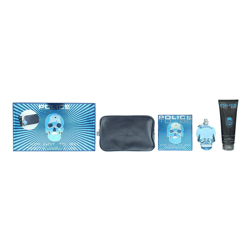 Police To Be (Or Not To Be) Eau de Toilette 3 Piece Gift Set: Pouch Men