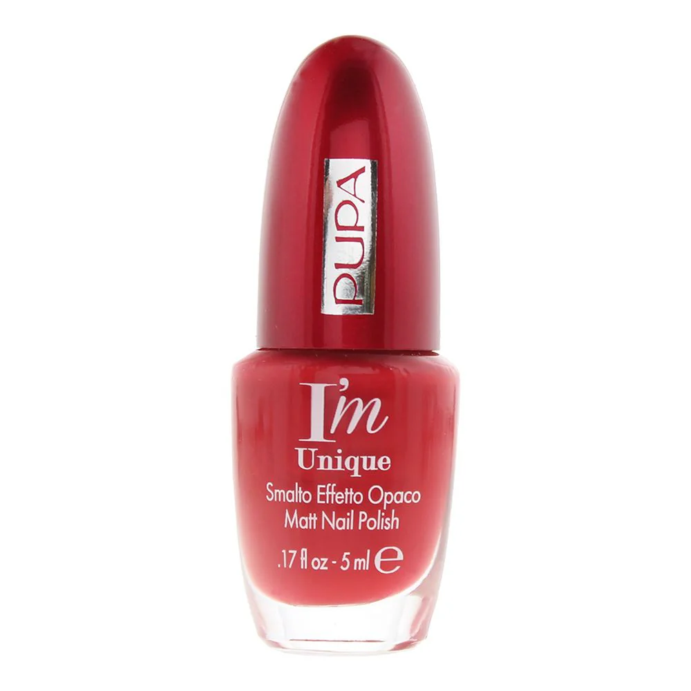 Pupa I'm Unique 001 Irresistable Chili Red Matt Nail Polish 5ml For Women