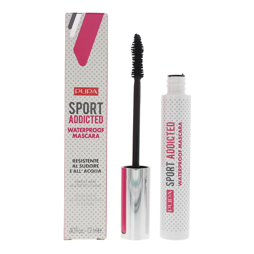 Pupa Sport Addicted 001 Black Waterproof Mascara 12ml For Women