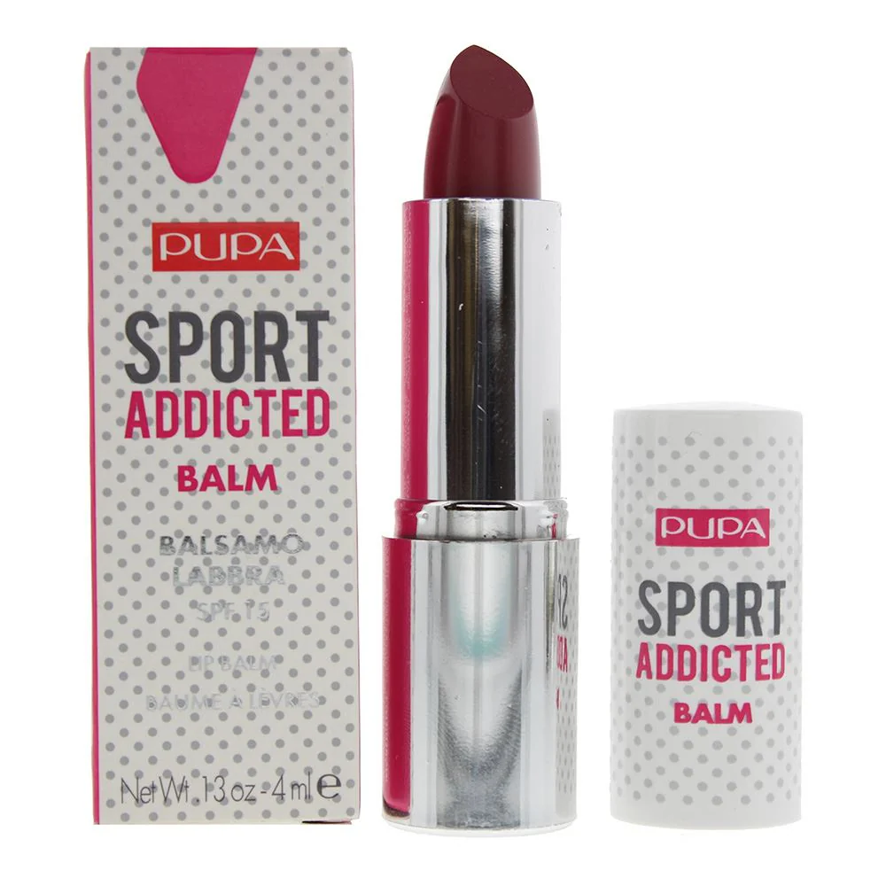 Pupa Sport Addicted 003 Burgundy SPF 15 Lip Balm 4ml For Women