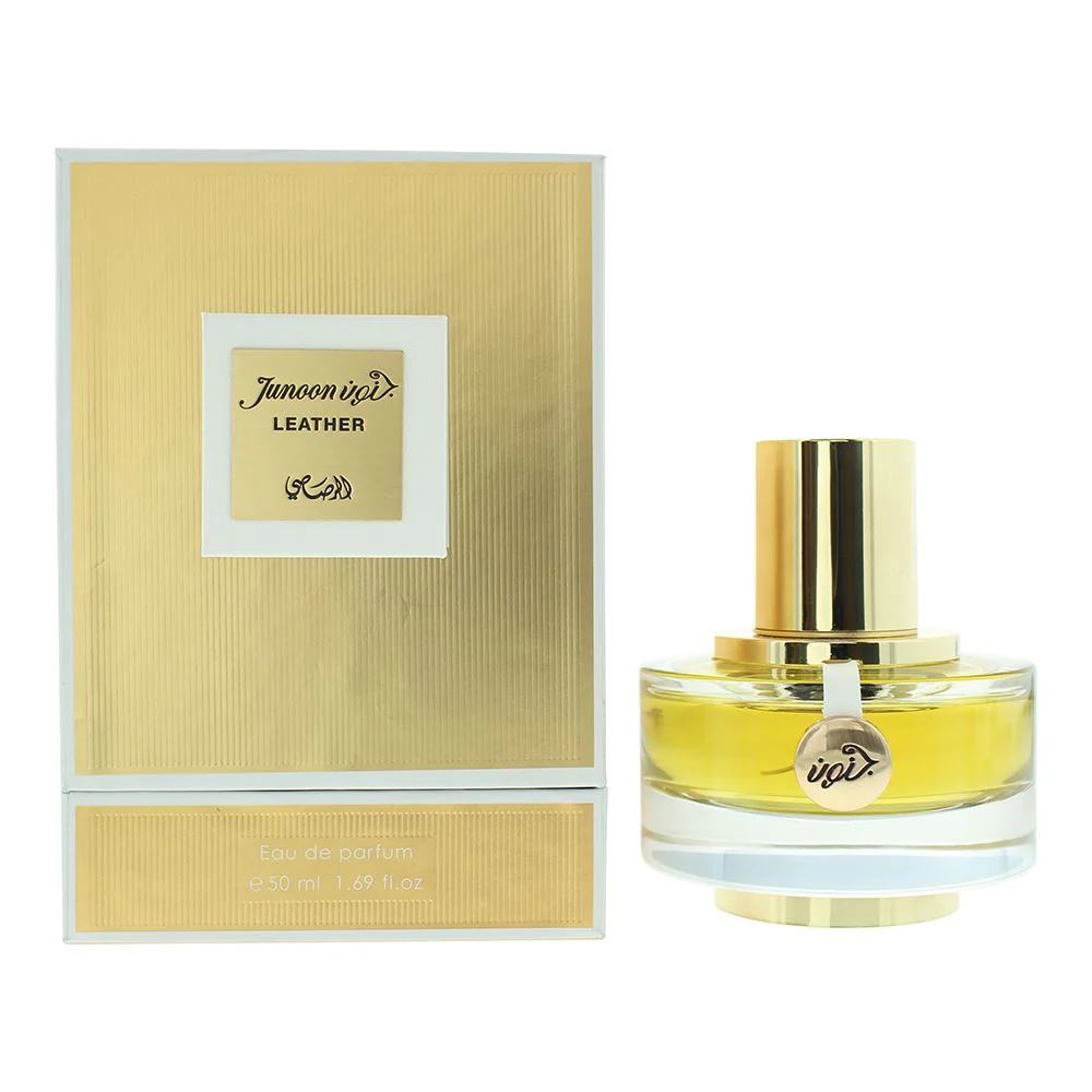Rasasi Junoon Leather Eau de Parfum 50ml Spray For Women Brand NEW Her Brand NEW
