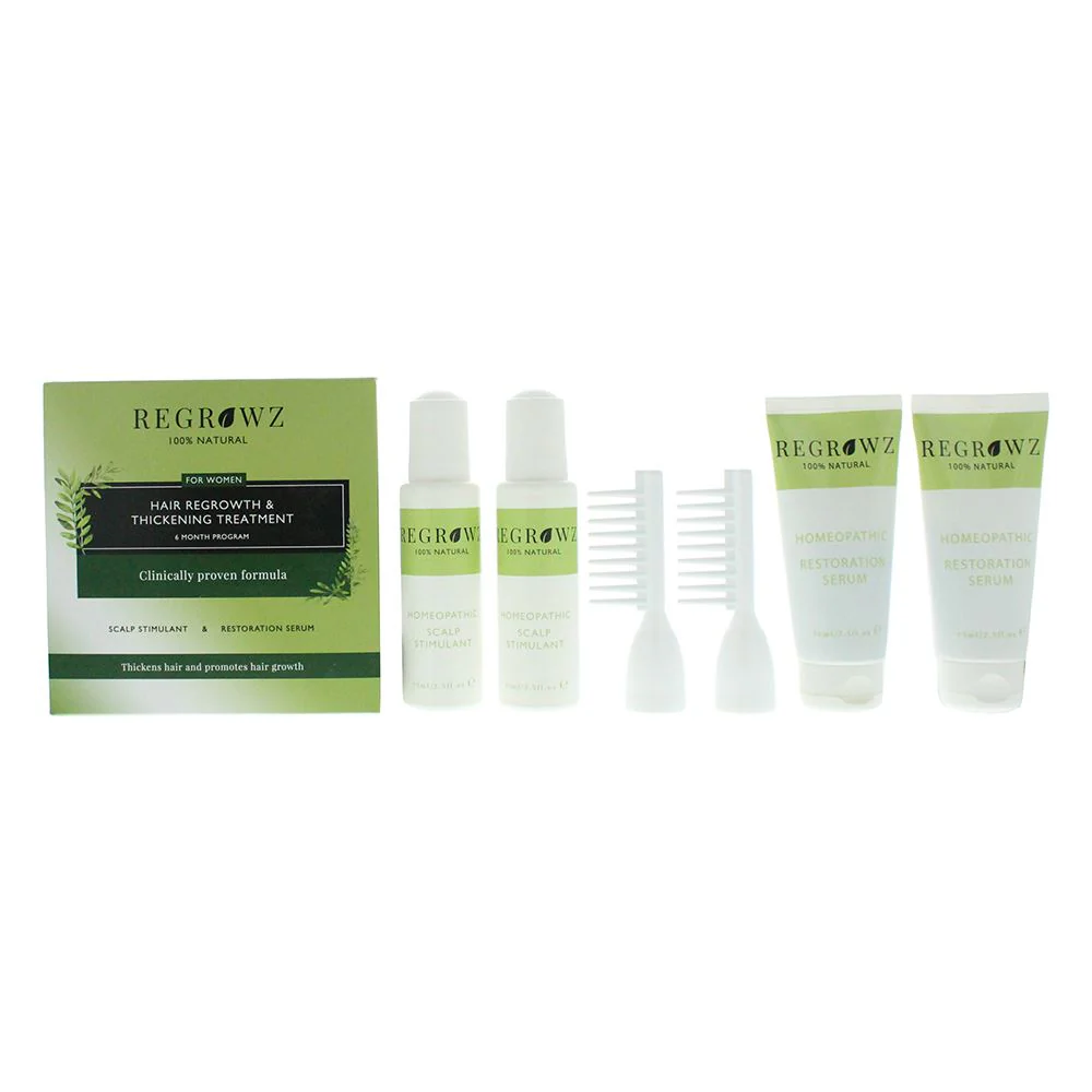 Regrowz Hair Regrowth Thickening Treatment Six Month Program For Women Women