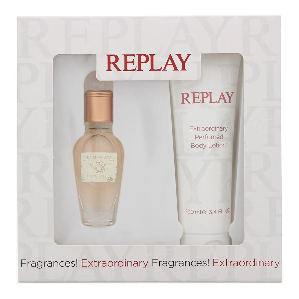 Replay Jeans Original For Her 2 Piece Gift Set: EDT 20ml - Body Lotion 100ml