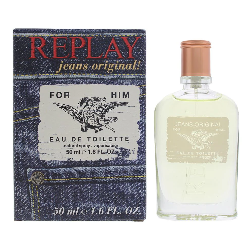 Replay Jeans Original For Him Eau de Toilette 50ml Men Spray