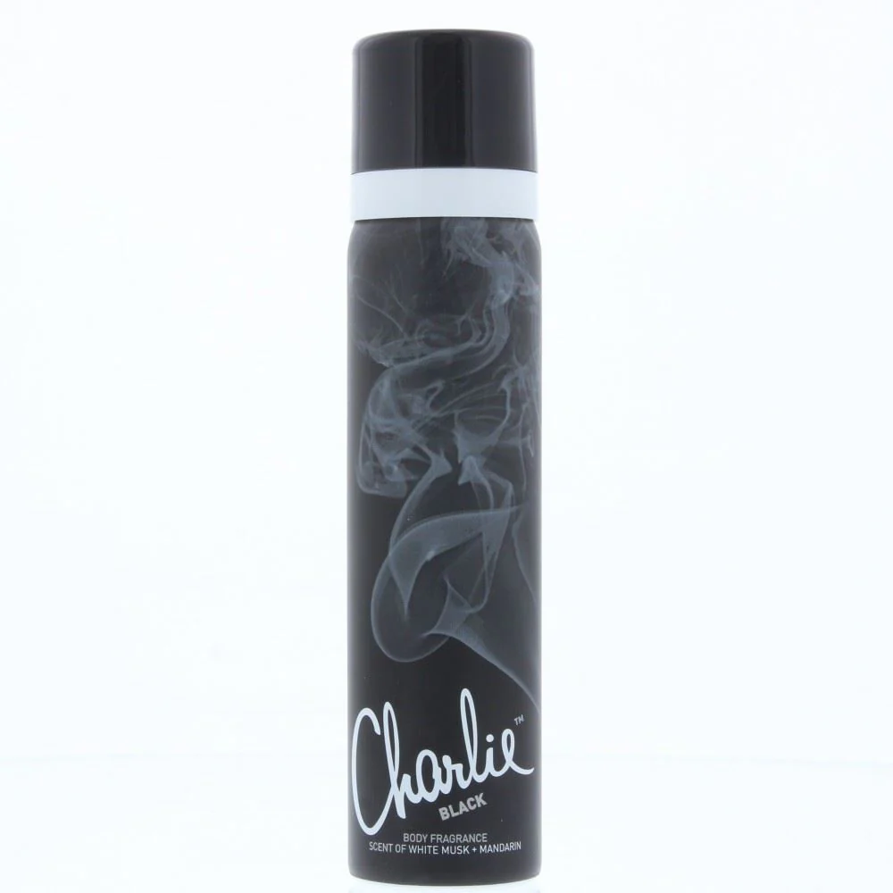 Revlon Charlie Body Spray Black 75ml Women