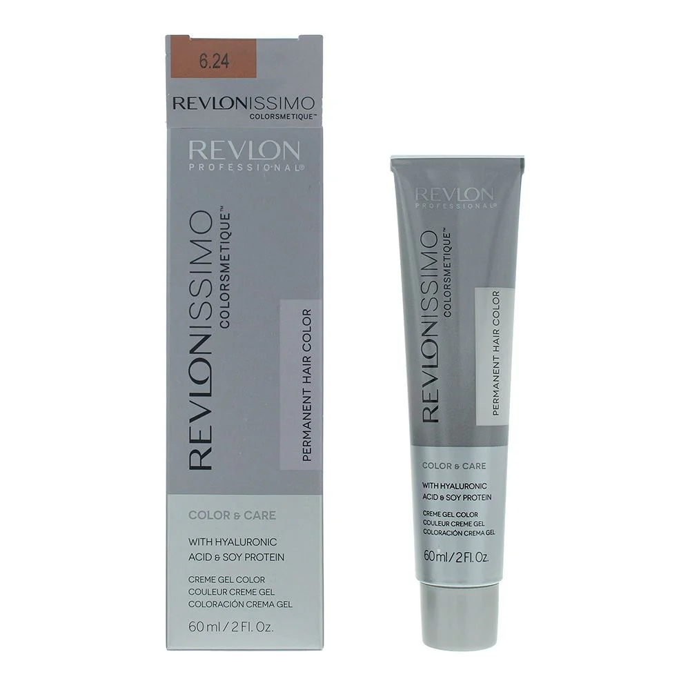 Revlon Revlonissimo Colorsmetique 6.24 Dark Coppery Pearl Blonde Hair Dye 60ml
