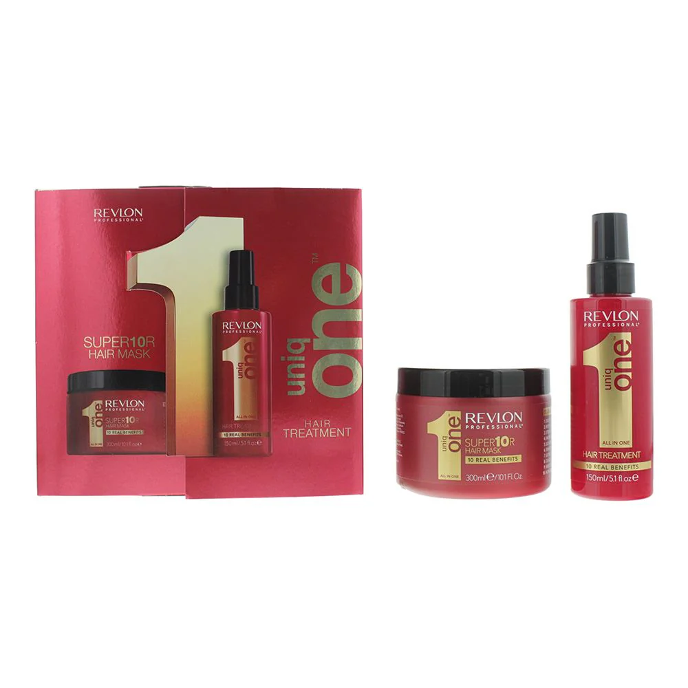 Revlon Uniq One 2 Piece Gift Set: Hair Mask 300ml - Hair Treatment 150ml Women