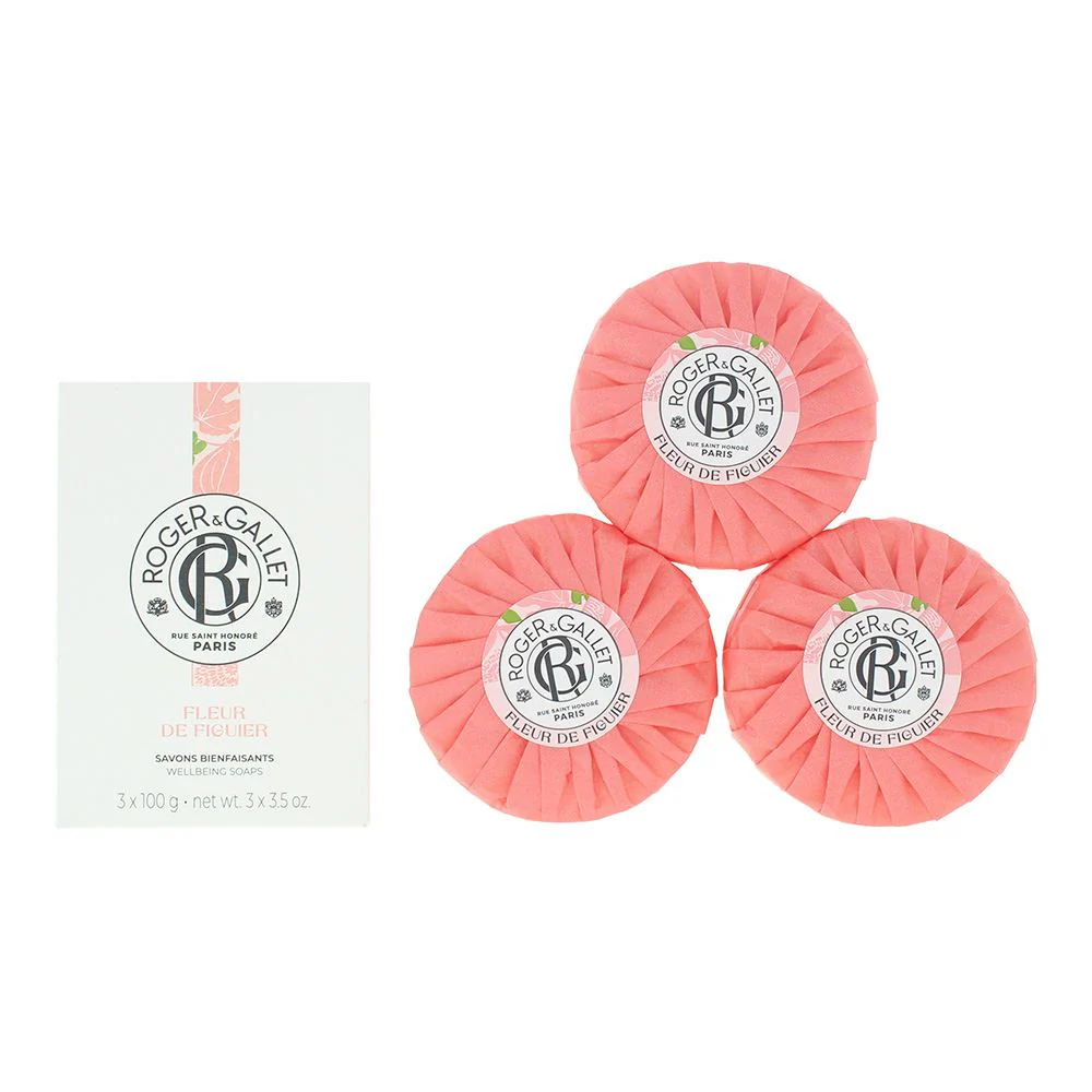 Roger & Gallet Fleur De Figuier 3 x Soap 100g For Unisex