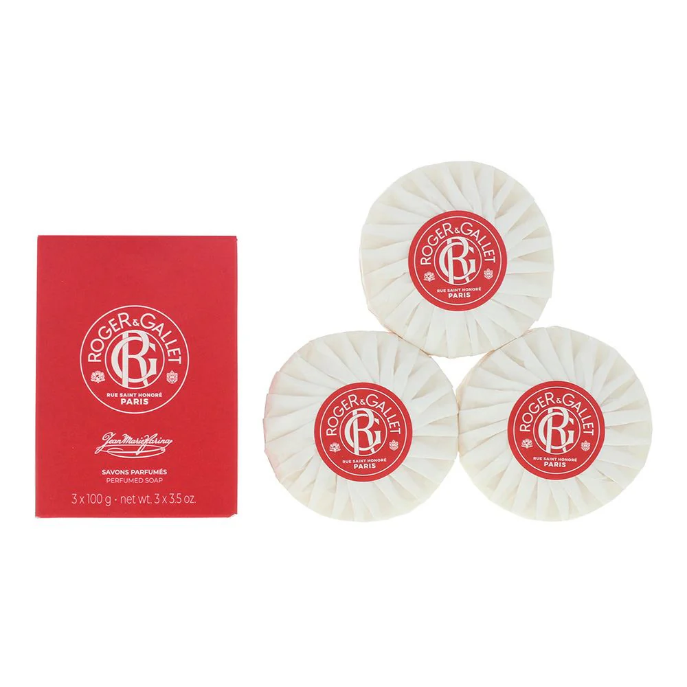 Roger & Gallet Jean Marie Farina 3 x Soap 100g For Unisex