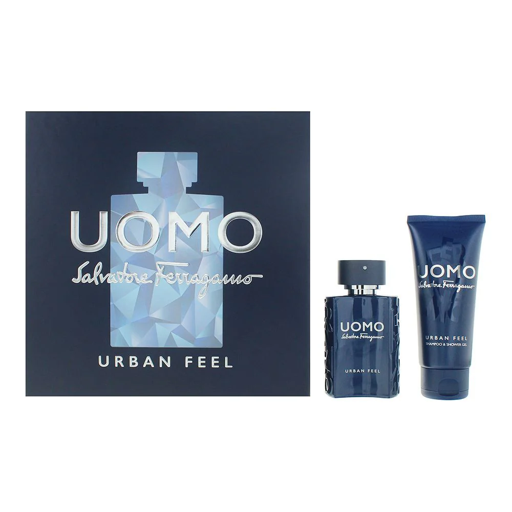Salvatore Ferragamo Uomo Urban Feel 2 Piece Gift Set: EDT 50ml - Shower Gel Men