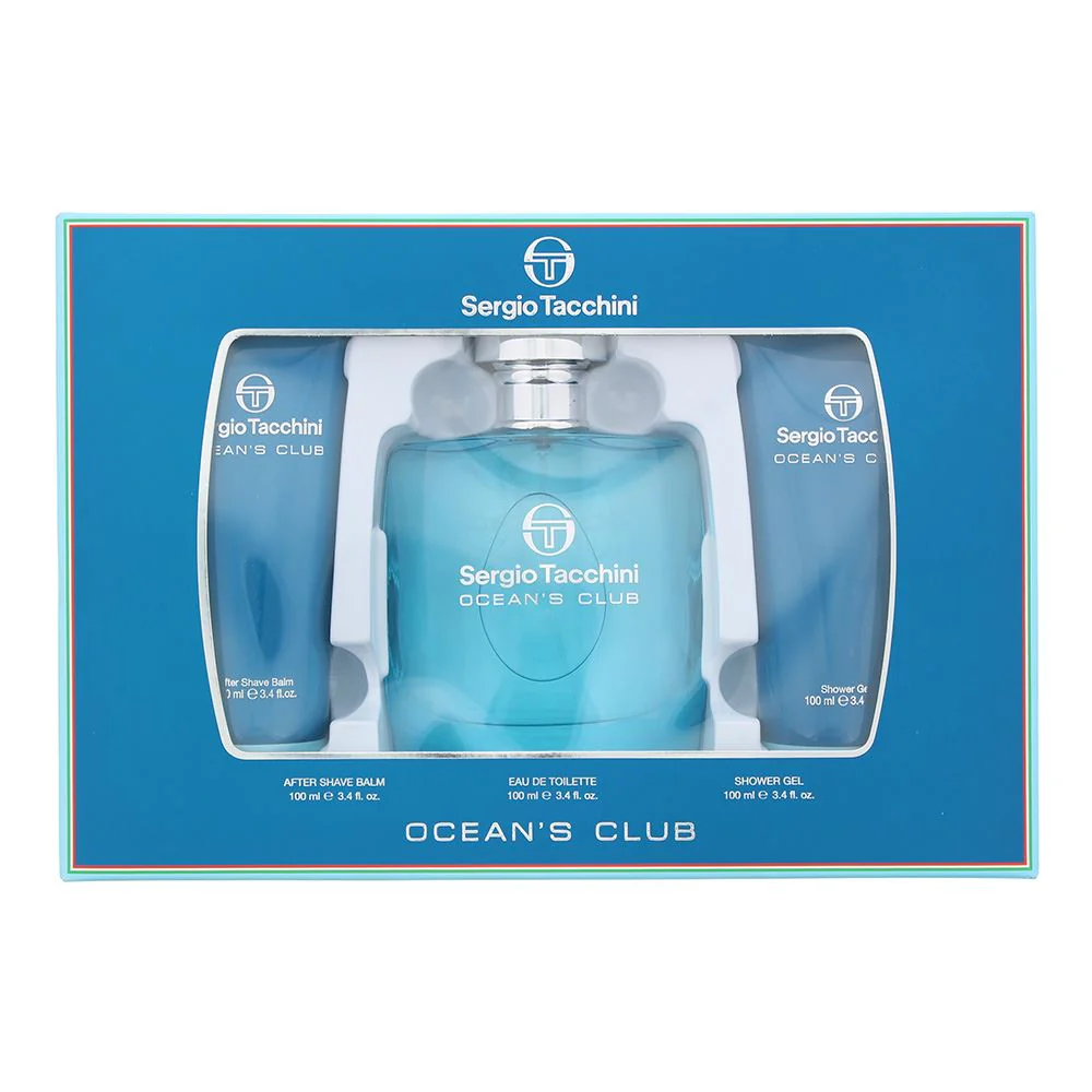Sergio Tacchini Ocean's Club 3 Piece Gift Set For Men