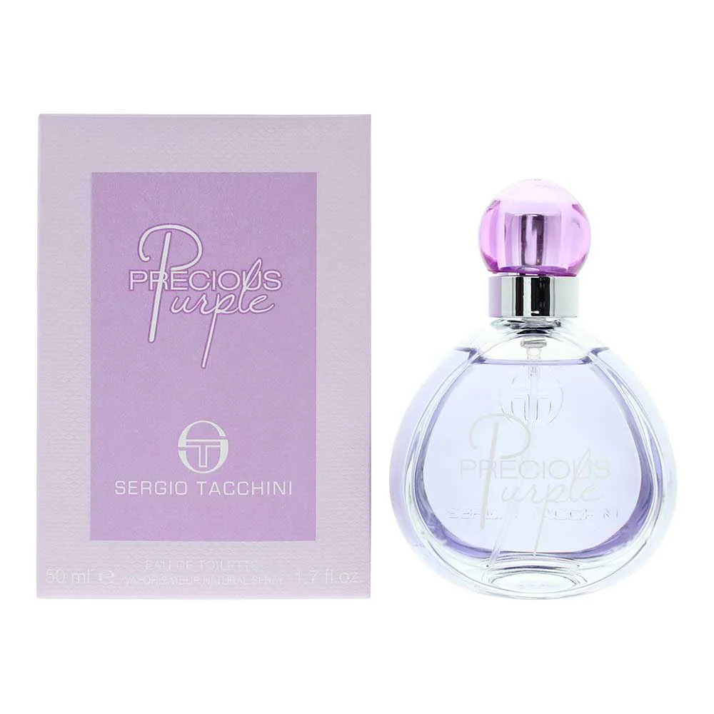 Sergio Tacchini Precious Purple Eau de Toilette 50ml Women Spray