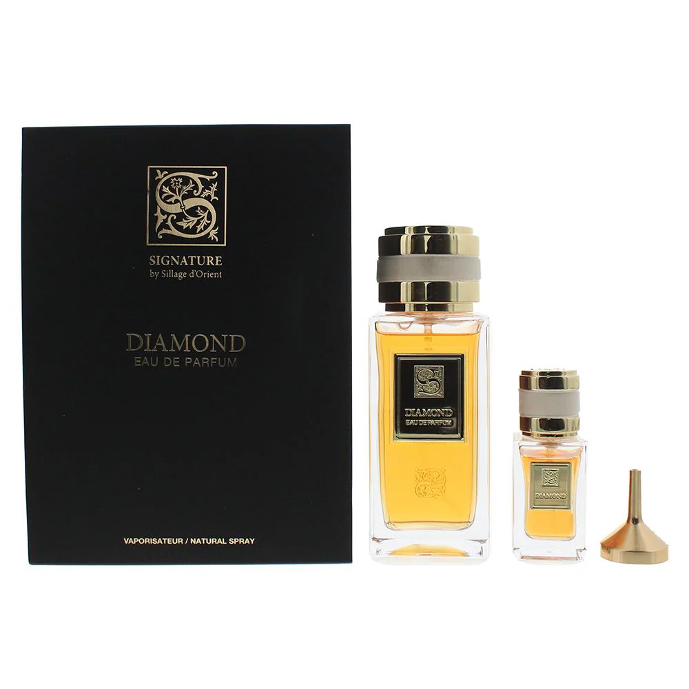 Signature Sillage D'Orient Diamond 2 Piece Gift Set (EDP 100ml EDP 15ml) Men