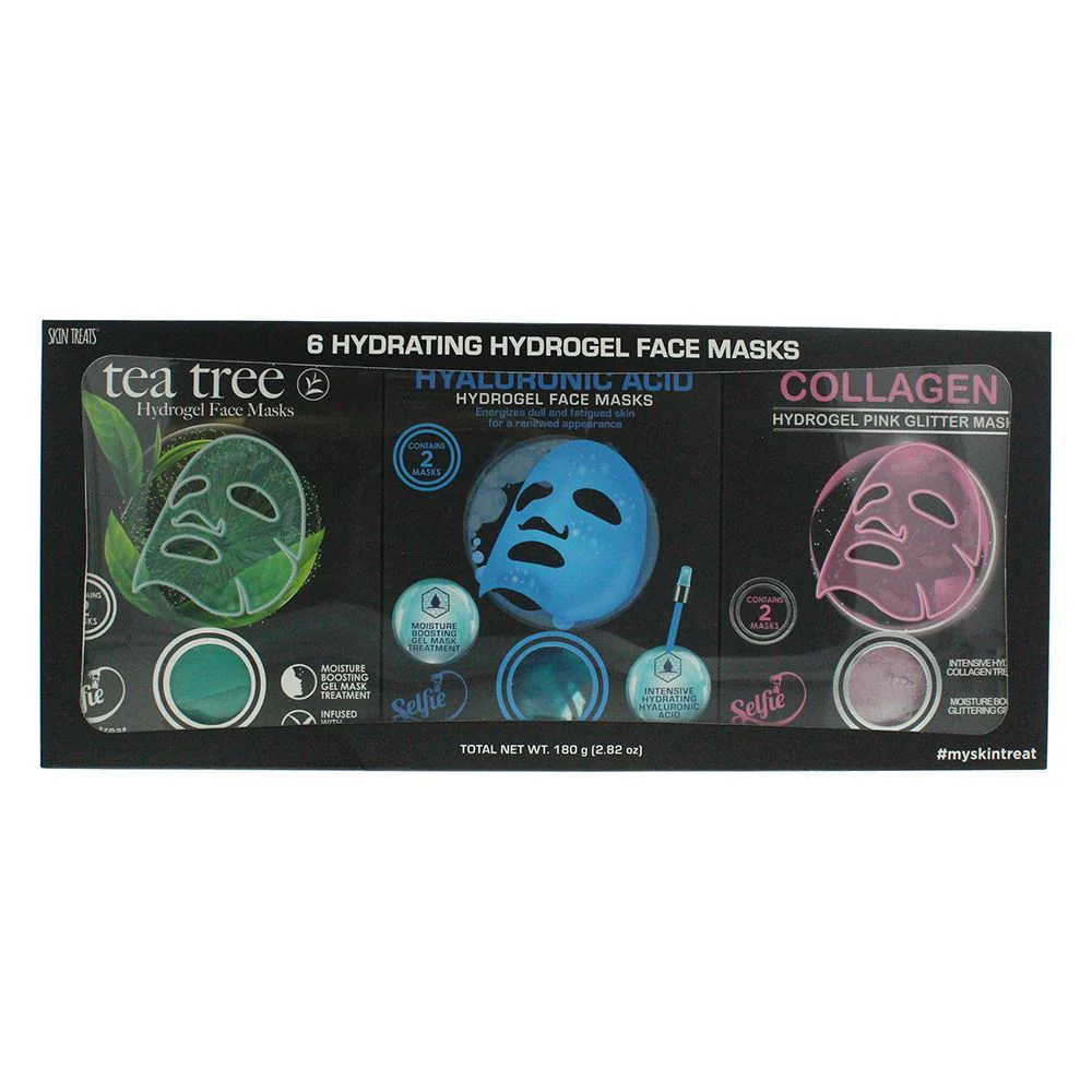 Skin Treats Hydrogel Face Masks Gift Set - 6 Pack
