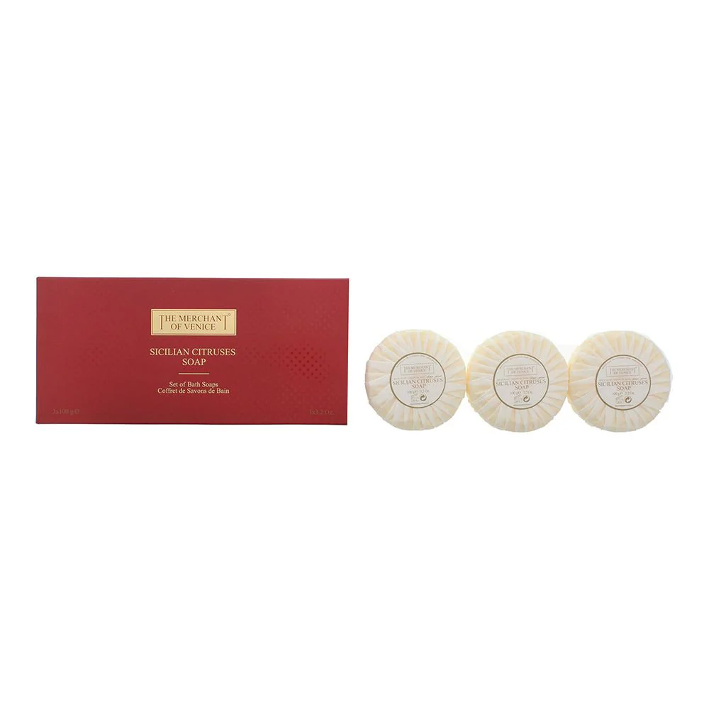 The Merchant of Venice Sicilian Citruses Soap 3 x 100g Unisex