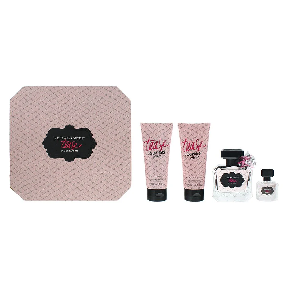 Victoria's Secret Noir Tease 4 Piece Gift Set Women