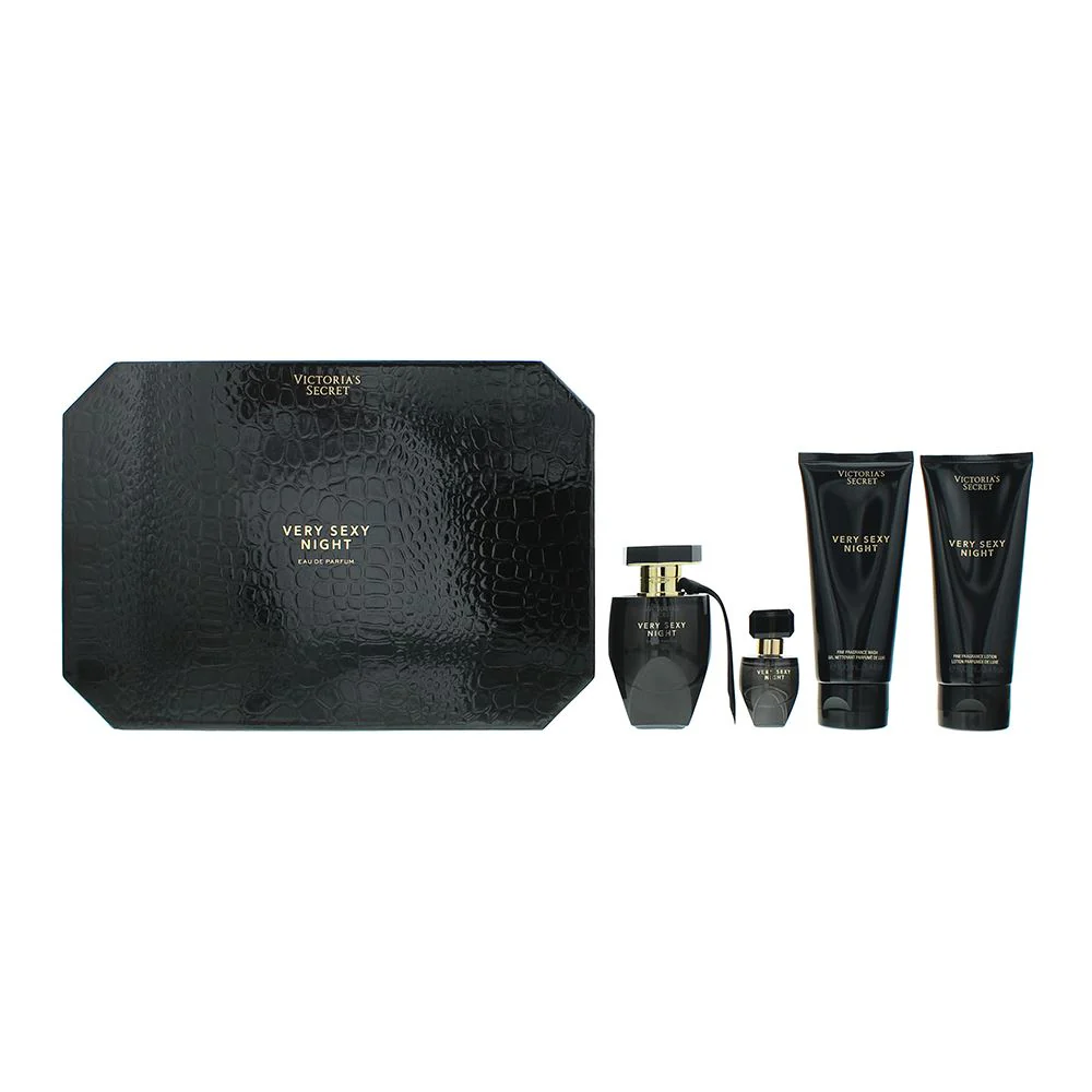 Victoria's Secret Very Sexy Night 4 Piece Gift Set Womens Spray