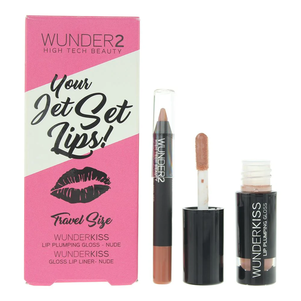 Wunder 2 Your Jet Set Lips! Duo Lipliner 0.50g Lip Gloss 1.25g For Women