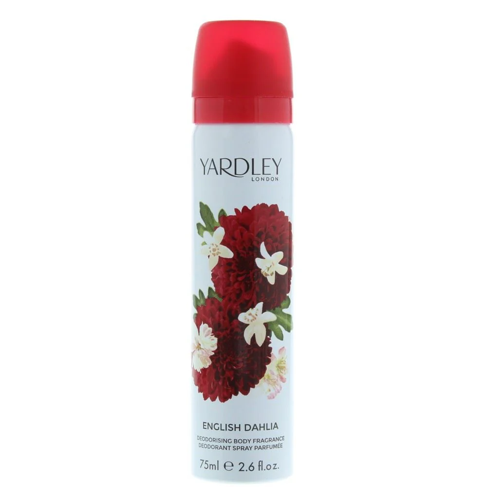 Yardley English Dahlia Body Spray Eau de Toilette 75ml Women Spray