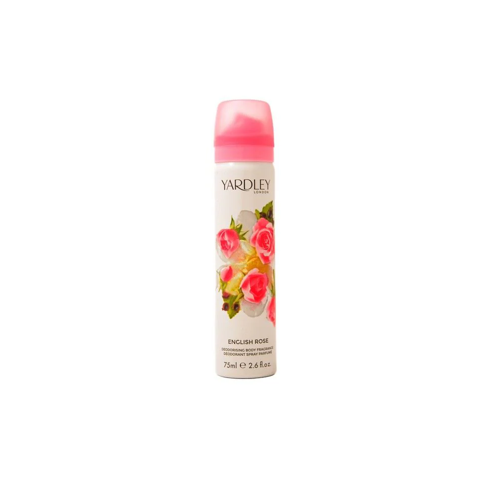 Yardley English Rose Body Spray Eau de Toilette 75ml Women Spray
