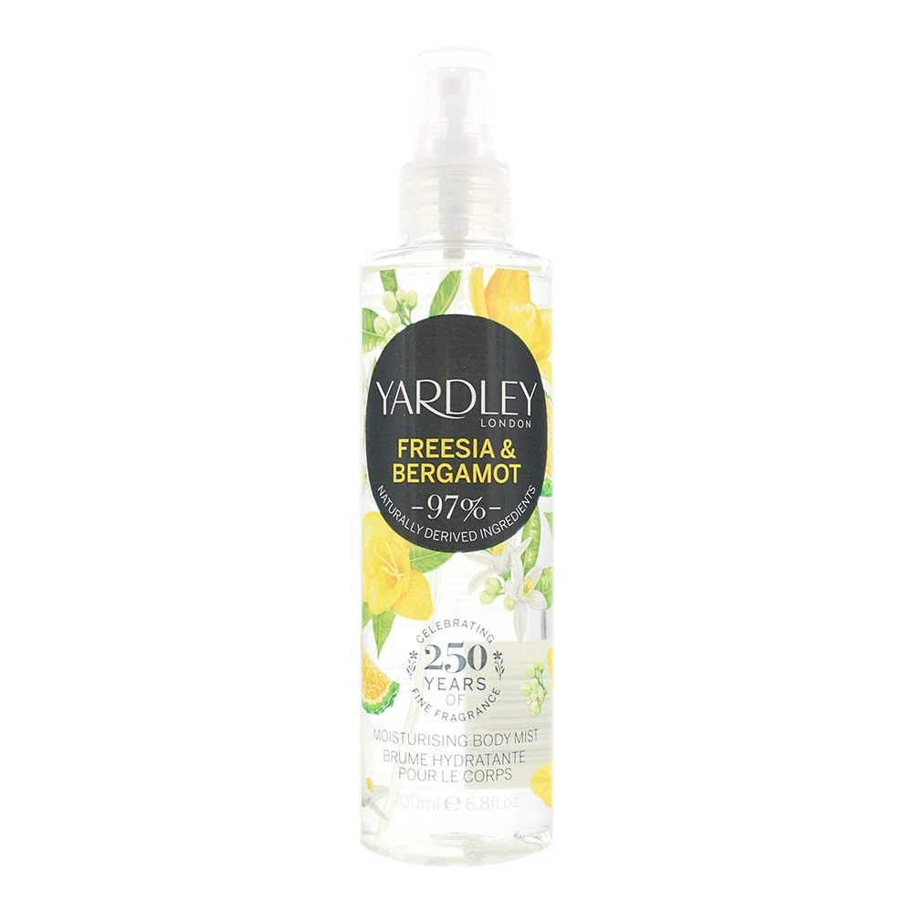 Yardley Freesia and Bergamot Body Mist 200ml Women