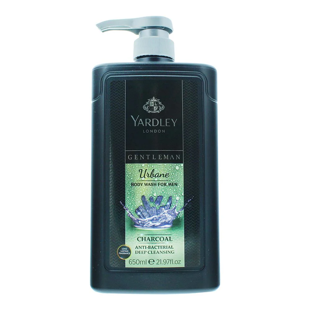 Yardley Gentleman Urbane Charcoal Anti-Bacterial Body Wash 650ml Men