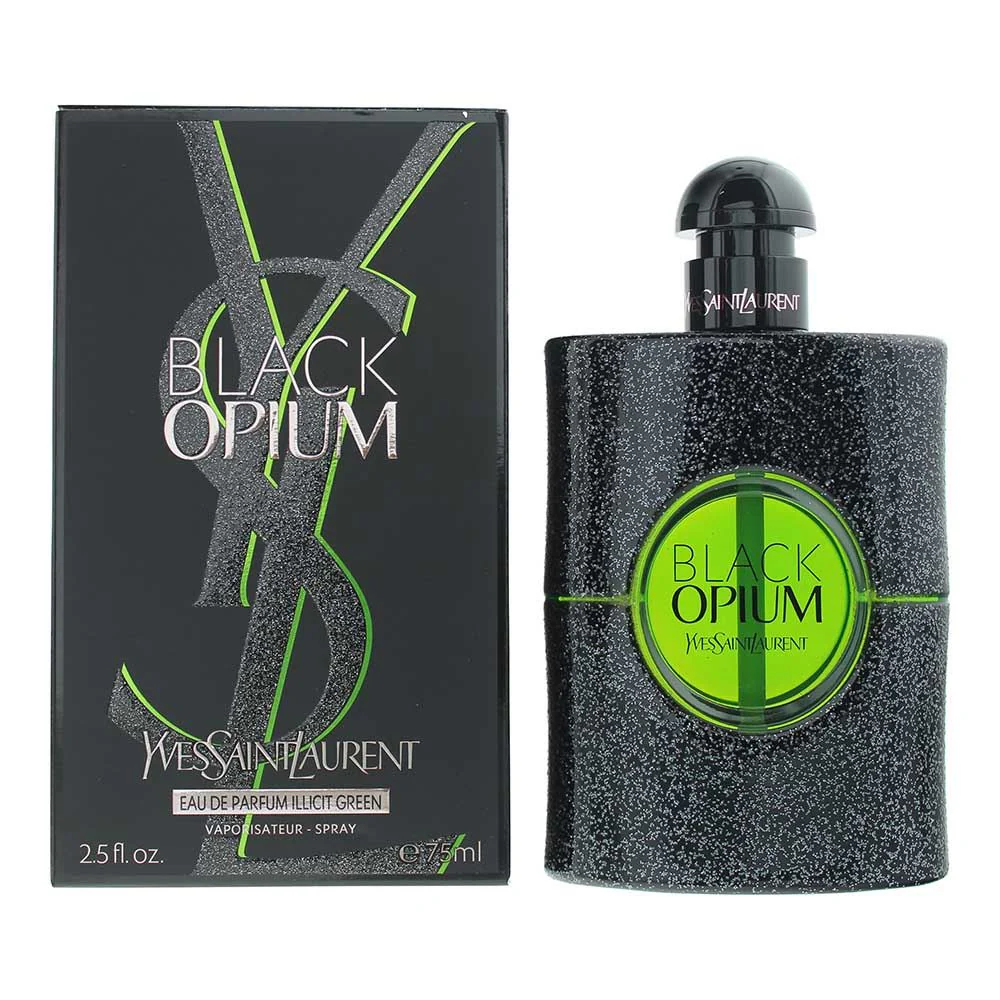 Yves Saint Laurent Black Opium Illicit Green EDP 75ml Spray For Women Her NEW