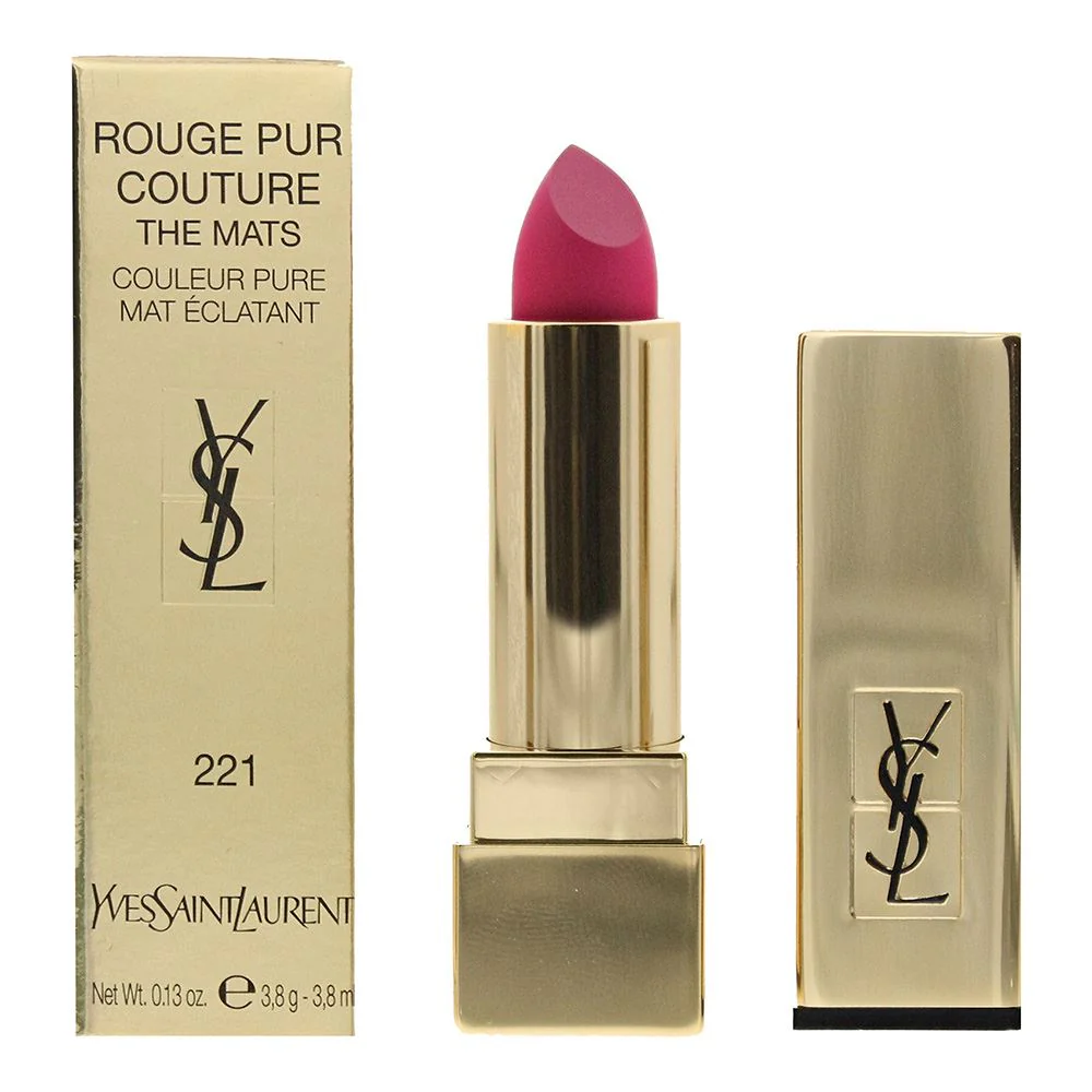Yves Saint Laurent Rouge Pur Couture The Mats #221 Rose Ink Lipstick 3.8ml Women