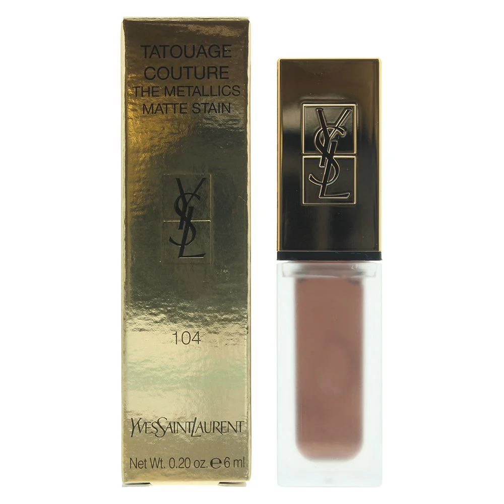 Yves Saint Laurent Tatouage Couture The Metallics Matte 104  Rose Gold Riotn 6ml