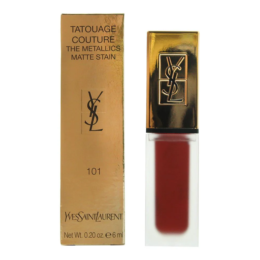 Yves Saint Laurent Tatouage The Metallics 101 Chrome Red Clash Lip Stain 6ml