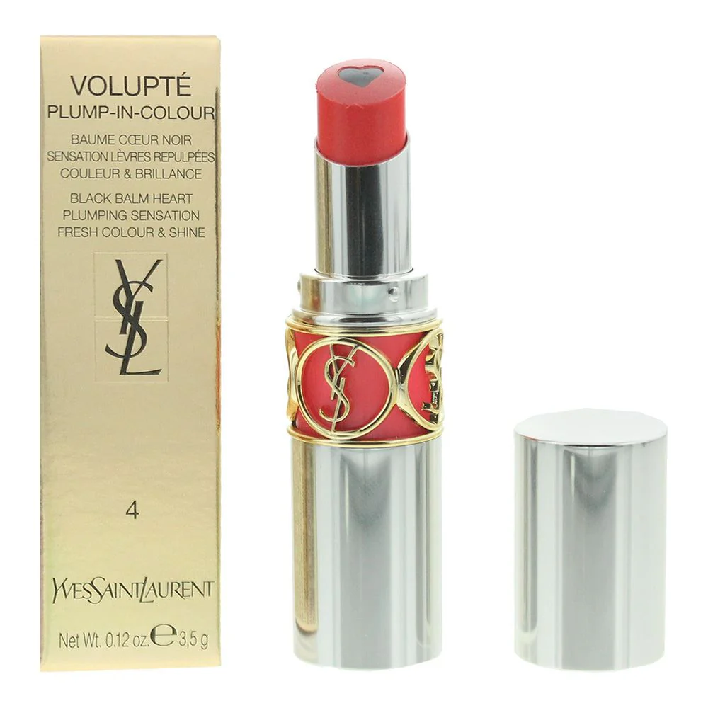Yves Saint Laurent Volupte Plump-In-Colour 04 Exposing Coral Lip Stick 3.5g