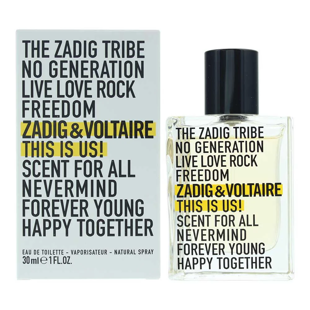 Zadig & Voltaire This Is Us Eau de Toilette 30ml Spray For Unisex